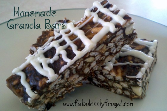 homemade granola bars