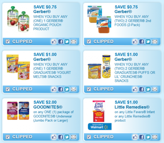 Gratis coupons baby