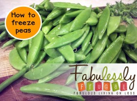 how to freeze peas