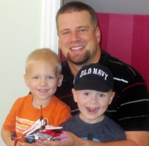 boys with helicopter