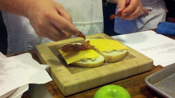 apple bacon cheese sandwich