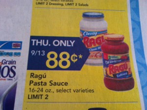 88 cent ragu