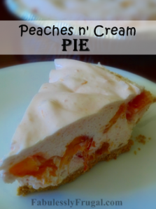 Peaches n cream pie