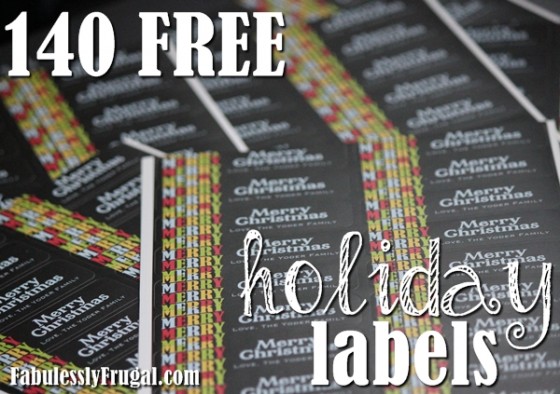 140 FREE HOLIDAY LABELS