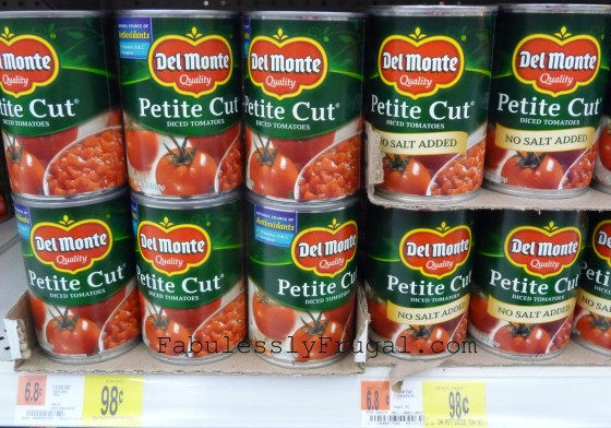 Del Monte Tomatoes, Walmart