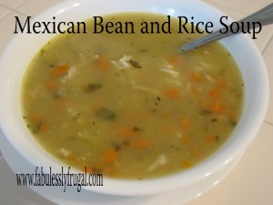 Mexican Bean and Rice Soup