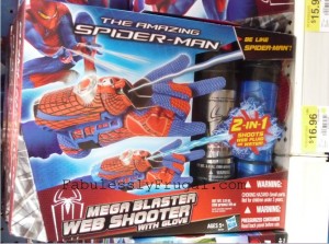 Spiderman mega blaster web shooter, walmart, coupon
