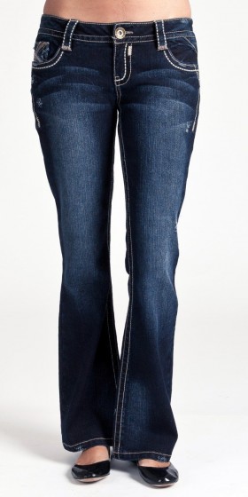 Wallflower Junior Vintage Heavy Stitch Legendary Bootcut Jean in Blue Buffalo Wash, Amazon