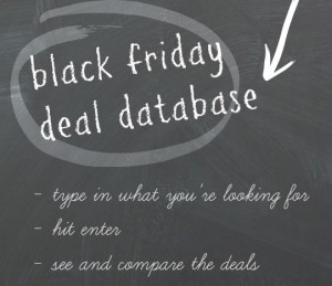 black friday deal database