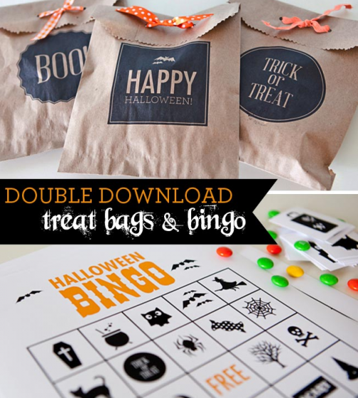 free treat bag halloween printable