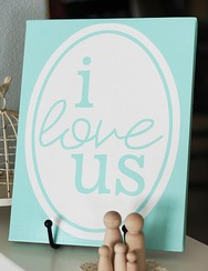 i love us canvas