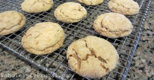 pumpkin spice cookies on rack