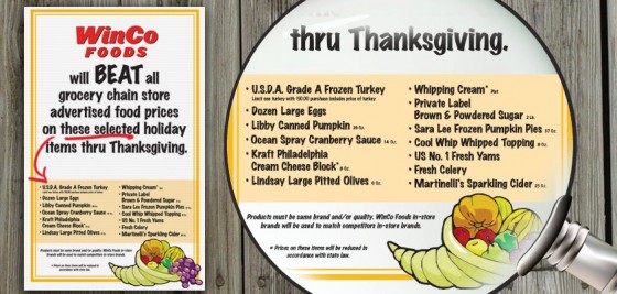 Winco Thanksgiving Price Match