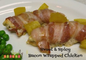 Sweet & Spicy Bacon Wrapped Chicken