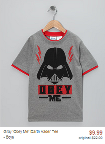 Zulily star wars shirt