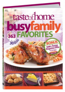 busy family favorites taste of home cookbook