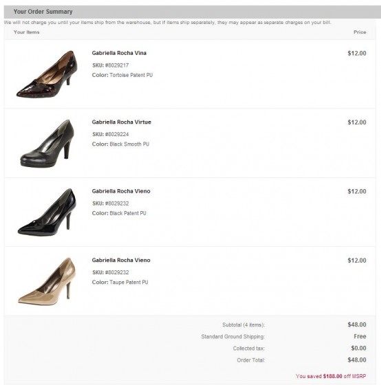 6pm 12 dollar shoe sale