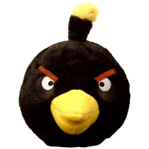 Angry Birds Plush 5 inch black bird with sounds amazon deal