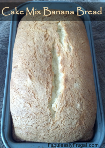 Cake mix banana brea