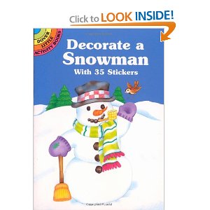 Decorate a Snowman With 35 Stickers