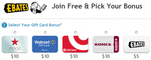 ebates bonus gift card for new members dec 2012