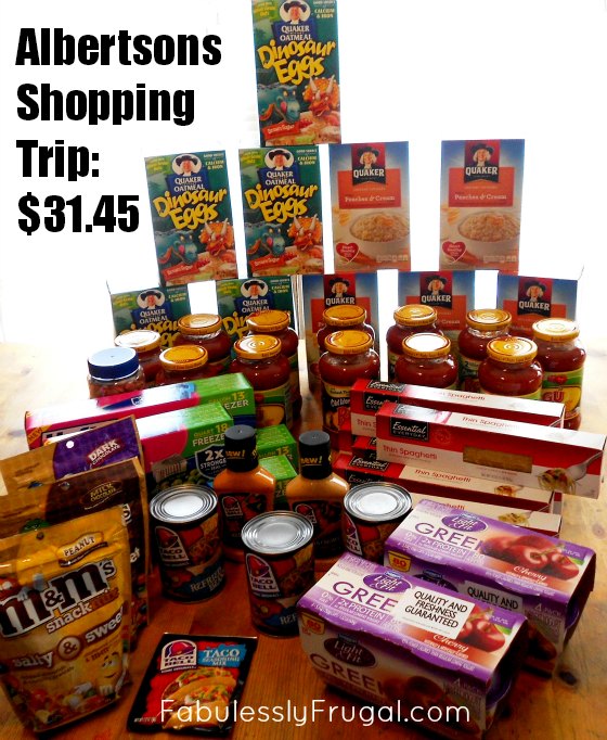 Fabulessly Frugal Albertsons Shopping Trip