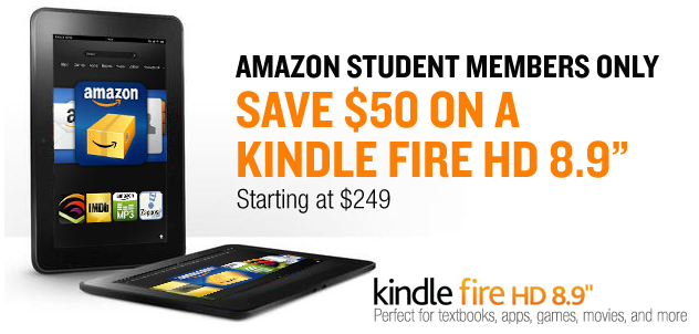 Amazon Kindle Student discount
