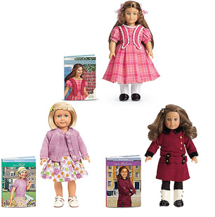 American Girl Mini Dolls with Books
