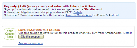 Bounce free & sensitive coupon