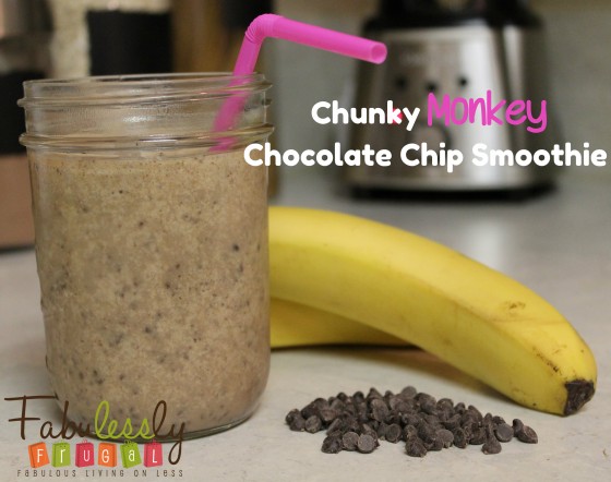 Chunky Monkey Chololate Chip Smoothie Recipe pic 1