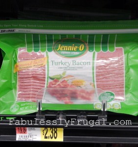 Jenni-O turkey bacon at walmart