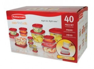 Rubbermaid Easy Find Lid Food Storage Set, 40 Piece