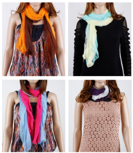 Scarf set modeled