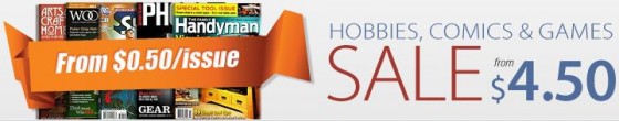 hobbies comics and games magazine sale