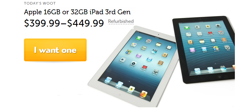 ipad woot deals