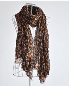 leopard print scarf