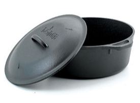 lodge logic dutch oven with loop handles