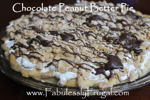 peanut butter chocoalte pie