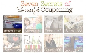 seven secrets to successful couponing