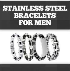 stainless steel bracelets for men