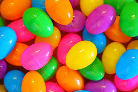 Easter eggs plastic