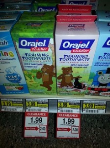 Orajel toddler Training Toothpaste