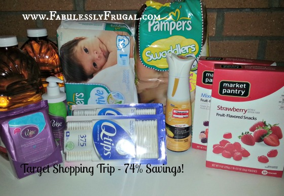 Target Shopping Trip February 10-16, 2013 Pampers, Juice, Poise, Q-Tips, Frusti Snacks, Glade
