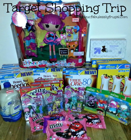 Target Shopping Trip, General Mills, LaLaLoopsy, My Little Pony, Bagel Bites, Sesame Street, M&M's, Softsoap