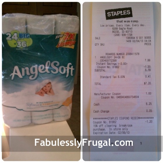 Toilet Paper Deal at Staples 2