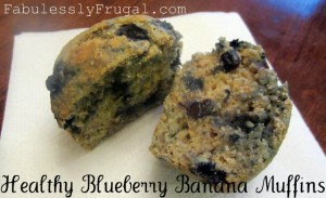 blueberry banana muffins