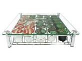 cystral clear glass k-cup storage drawer decobros