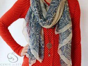 scarf and necklace cents of style