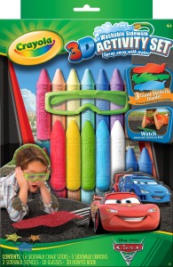 Crayola 3D Washable Sidewalk Chalk Activity Set