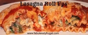 Lasagna Roll ups